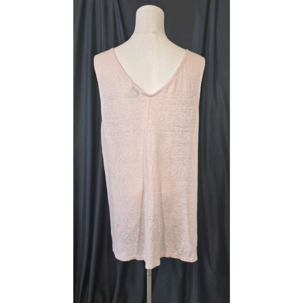 Sundance Mabel Linen Pink Tank Top Large - Picture 6 of 9